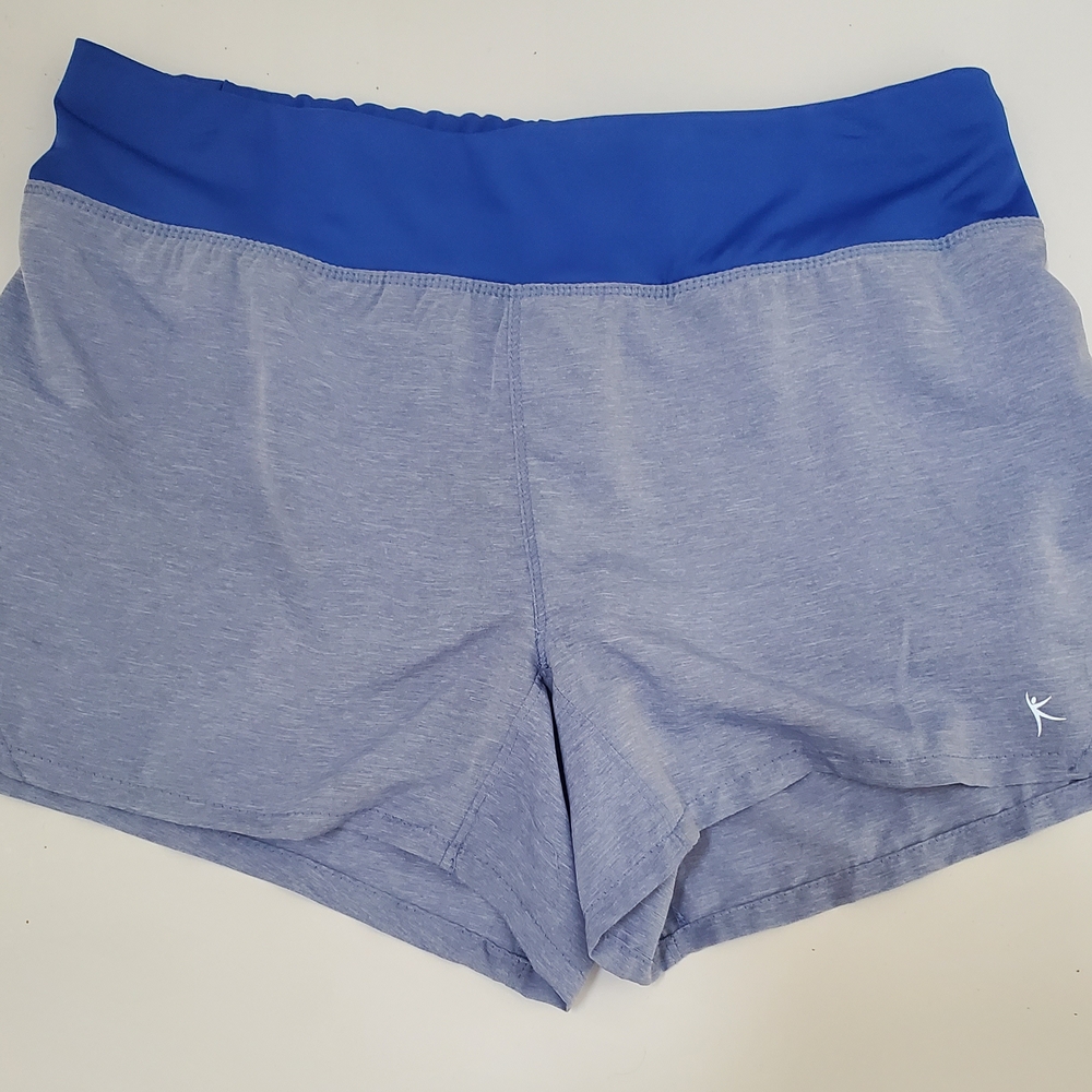 Danskin Now Blue and Gray Athletic Shorts Lightweight Design